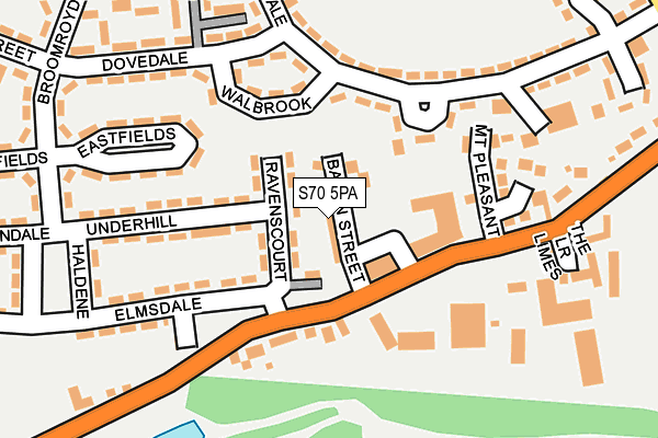 S70 5PA map - OS OpenMap – Local (Ordnance Survey) S70 5PA map - OS OpenMap – Local (Ordnance Survey)