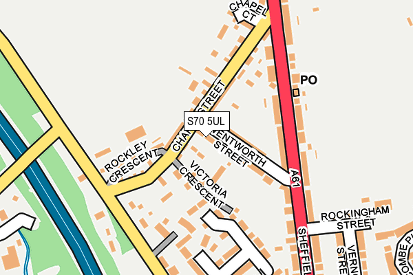 S70 5UL map - OS OpenMap – Local (Ordnance Survey) S70 5UL map - OS OpenMap – Local (Ordnance Survey)