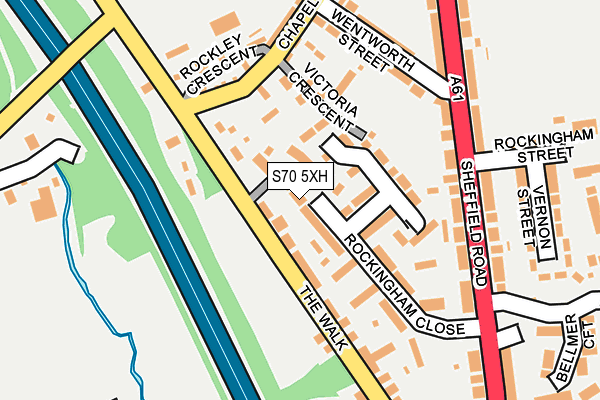 S70 5XH map - OS OpenMap – Local (Ordnance Survey) S70 5XH map - OS OpenMap – Local (Ordnance Survey)