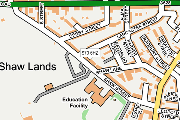 S70 6HZ map - OS OpenMap – Local (Ordnance Survey) S70 6HZ map - OS OpenMap – Local (Ordnance Survey)