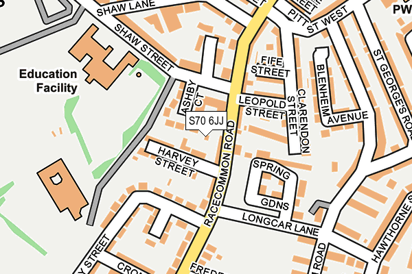 S70 6JJ map - OS OpenMap – Local (Ordnance Survey) S70 6JJ map - OS OpenMap – Local (Ordnance Survey)