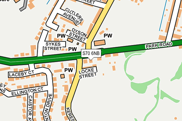 S70 6NB map - OS OpenMap – Local (Ordnance Survey) S70 6NB map - OS OpenMap – Local (Ordnance Survey)