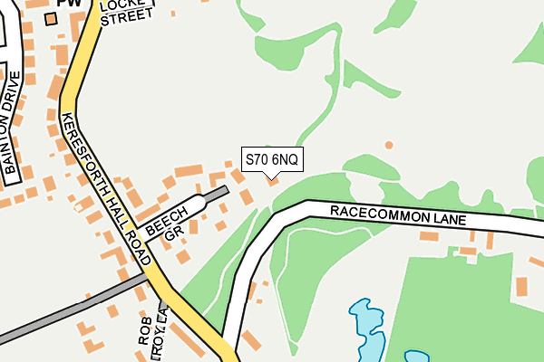 S70 6NQ map - OS OpenMap – Local (Ordnance Survey) S70 6NQ map - OS OpenMap – Local (Ordnance Survey)