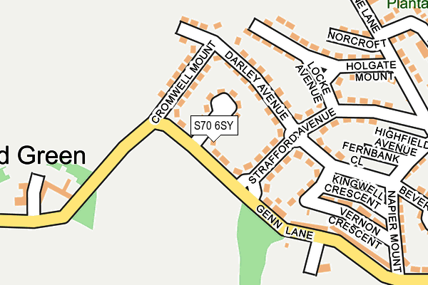S70 6SY map - OS OpenMap – Local (Ordnance Survey) S70 6SY map - OS OpenMap – Local (Ordnance Survey)