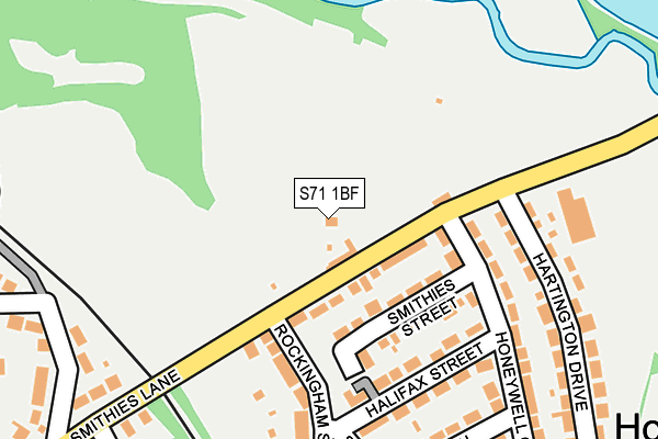 S71 1BF map - OS OpenMap – Local (Ordnance Survey) S71 1BF map - OS OpenMap – Local (Ordnance Survey)