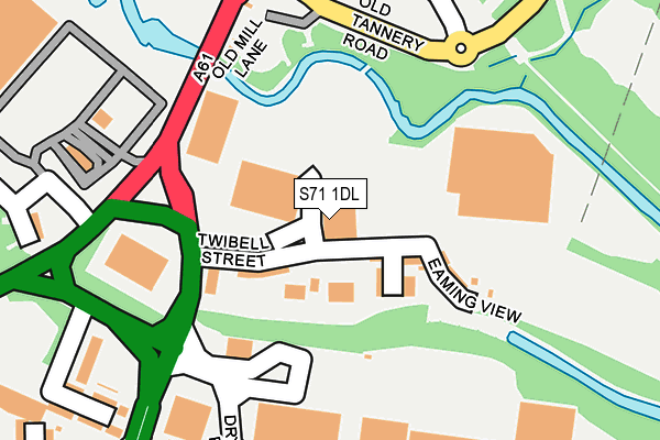 S71 1DL map - OS OpenMap – Local (Ordnance Survey) S71 1DL map - OS OpenMap – Local (Ordnance Survey)