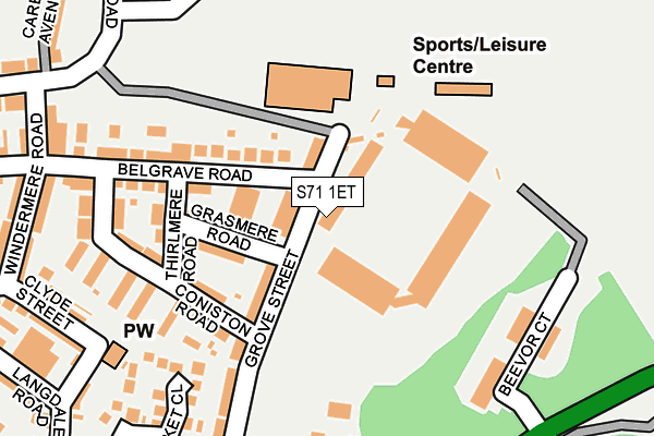 S71 1ET map - OS OpenMap – Local (Ordnance Survey) S71 1ET map - OS OpenMap – Local (Ordnance Survey)