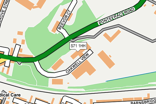 S71 1HH map - OS OpenMap – Local (Ordnance Survey) S71 1HH map - OS OpenMap – Local (Ordnance Survey)