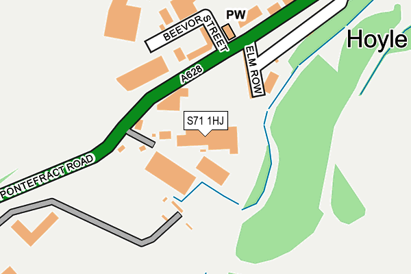 S71 1HJ map - OS OpenMap – Local (Ordnance Survey) S71 1HJ map - OS OpenMap – Local (Ordnance Survey)