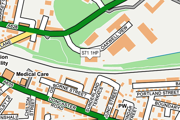 S71 1HP map - OS OpenMap – Local (Ordnance Survey) S71 1HP map - OS OpenMap – Local (Ordnance Survey)