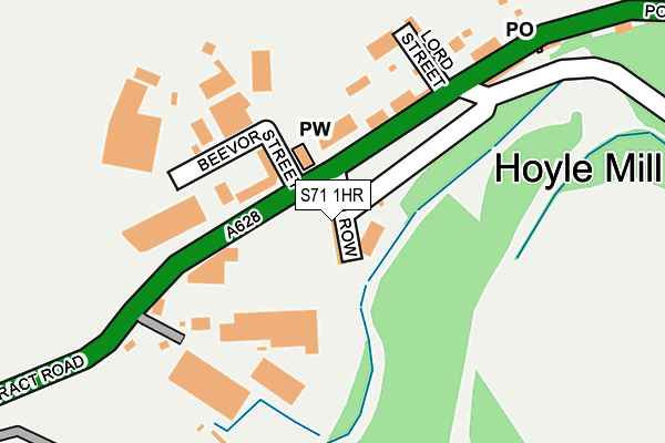 S71 1HR map - OS OpenMap – Local (Ordnance Survey) S71 1HR map - OS OpenMap – Local (Ordnance Survey)