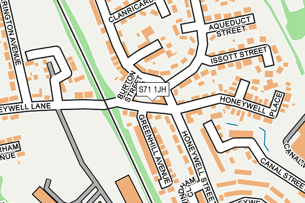 S71 1JH map - OS OpenMap – Local (Ordnance Survey) S71 1JH map - OS OpenMap – Local (Ordnance Survey)