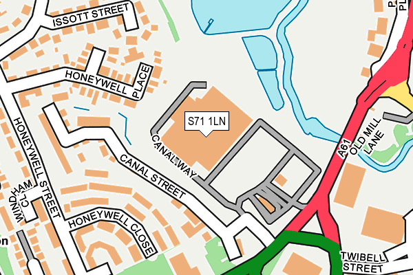 S71 1LN map - OS OpenMap – Local (Ordnance Survey) S71 1LN map - OS OpenMap – Local (Ordnance Survey)