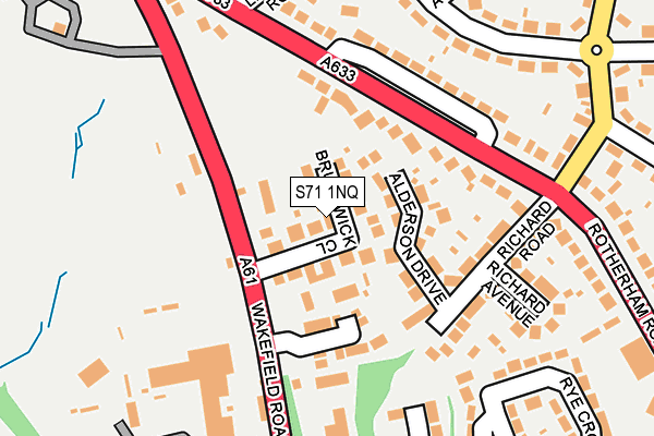 S71 1NQ map - OS OpenMap – Local (Ordnance Survey) S71 1NQ map - OS OpenMap – Local (Ordnance Survey)
