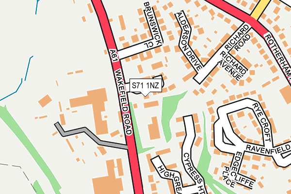 S71 1NZ map - OS OpenMap – Local (Ordnance Survey) S71 1NZ map - OS OpenMap – Local (Ordnance Survey)