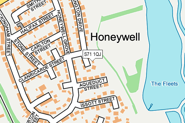 S71 1QJ map - OS OpenMap – Local (Ordnance Survey) S71 1QJ map - OS OpenMap – Local (Ordnance Survey)