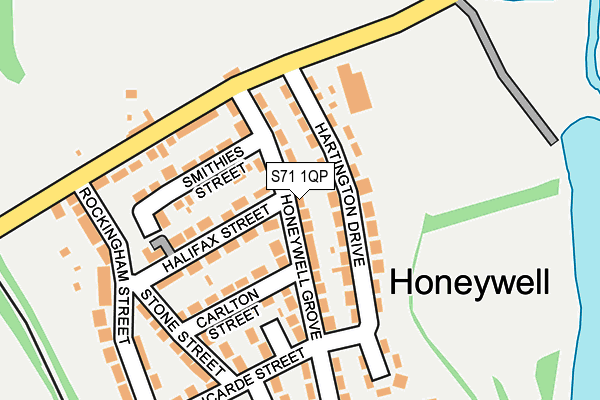 S71 1QP map - OS OpenMap – Local (Ordnance Survey) S71 1QP map - OS OpenMap – Local (Ordnance Survey)