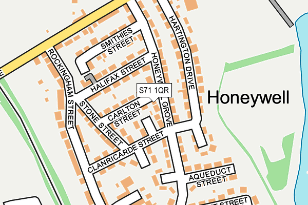 S71 1QR map - OS OpenMap – Local (Ordnance Survey) S71 1QR map - OS OpenMap – Local (Ordnance Survey)