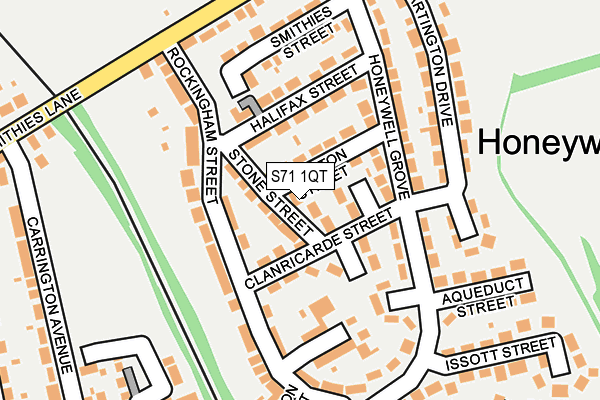 S71 1QT map - OS OpenMap – Local (Ordnance Survey) S71 1QT map - OS OpenMap – Local (Ordnance Survey)