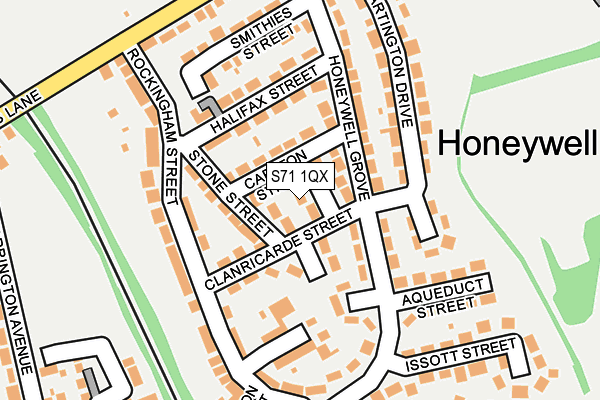S71 1QX map - OS OpenMap – Local (Ordnance Survey) S71 1QX map - OS OpenMap – Local (Ordnance Survey)