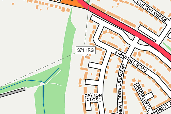 S71 1RG map - OS OpenMap – Local (Ordnance Survey) S71 1RG map - OS OpenMap – Local (Ordnance Survey)