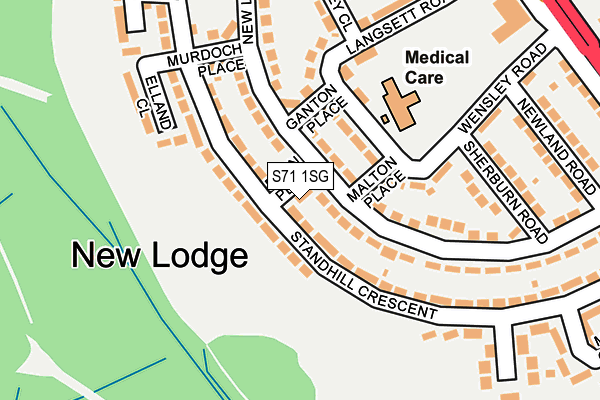S71 1SG map - OS OpenMap – Local (Ordnance Survey) S71 1SG map - OS OpenMap – Local (Ordnance Survey)