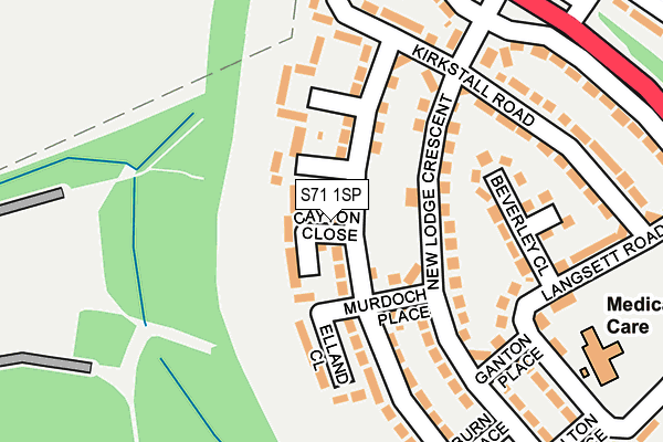 S71 1SP map - OS OpenMap – Local (Ordnance Survey) S71 1SP map - OS OpenMap – Local (Ordnance Survey)