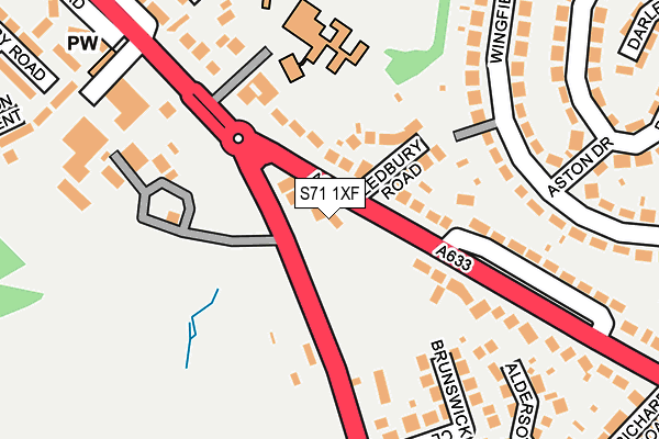 S71 1XF map - OS OpenMap – Local (Ordnance Survey) S71 1XF map - OS OpenMap – Local (Ordnance Survey)