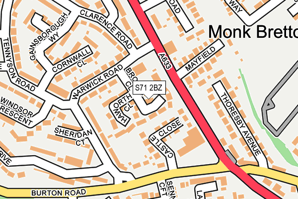 S71 2BZ map - OS OpenMap – Local (Ordnance Survey) S71 2BZ map - OS OpenMap – Local (Ordnance Survey)