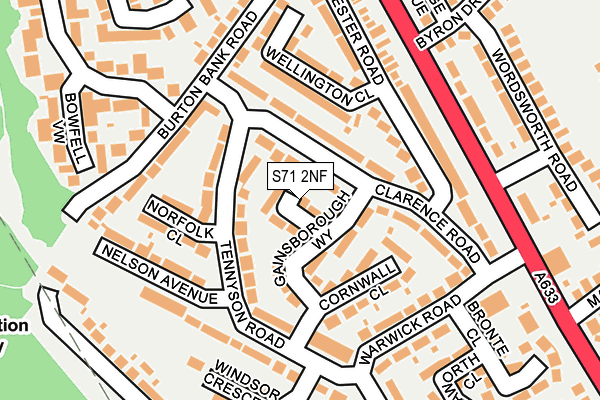 S71 2NF map - OS OpenMap – Local (Ordnance Survey) S71 2NF map - OS OpenMap – Local (Ordnance Survey)