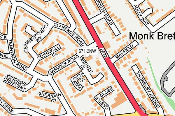 S71 2NW map - OS OpenMap – Local (Ordnance Survey) S71 2NW map - OS OpenMap – Local (Ordnance Survey)
