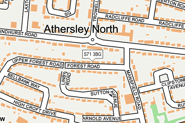 S71 3BG map - OS OpenMap – Local (Ordnance Survey) S71 3BG map - OS OpenMap – Local (Ordnance Survey)