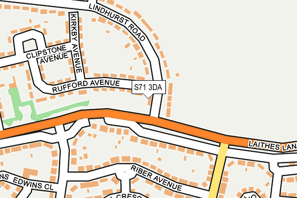 S71 3DA map - OS OpenMap – Local (Ordnance Survey) S71 3DA map - OS OpenMap – Local (Ordnance Survey)