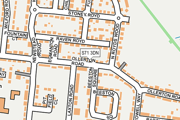 S71 3DN map - OS OpenMap – Local (Ordnance Survey) S71 3DN map - OS OpenMap – Local (Ordnance Survey)