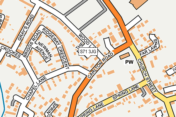S71 3JG maps, stats, and open data