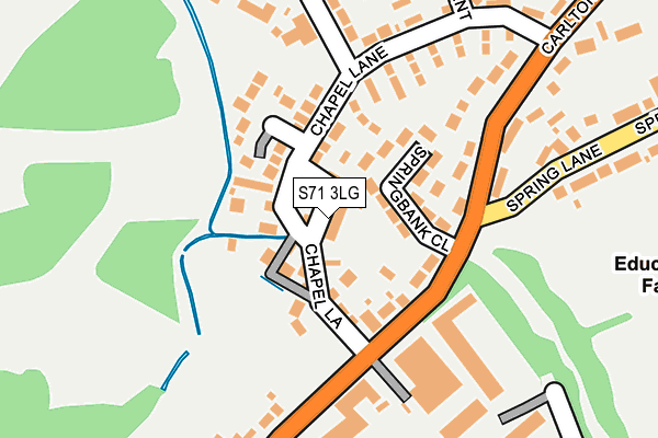 S71 3LG map - OS OpenMap – Local (Ordnance Survey) S71 3LG map - OS OpenMap – Local (Ordnance Survey)