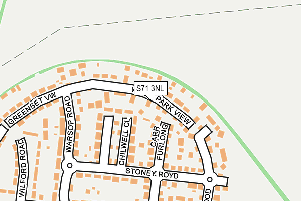 S71 3NL map - OS OpenMap – Local (Ordnance Survey) S71 3NL map - OS OpenMap – Local (Ordnance Survey)