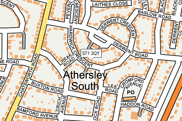 S71 3QY map - OS OpenMap – Local (Ordnance Survey) S71 3QY map - OS OpenMap – Local (Ordnance Survey)