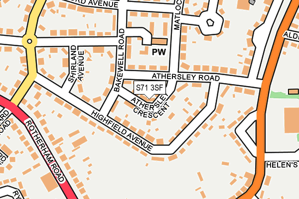 S71 3SF maps, stats, and open data