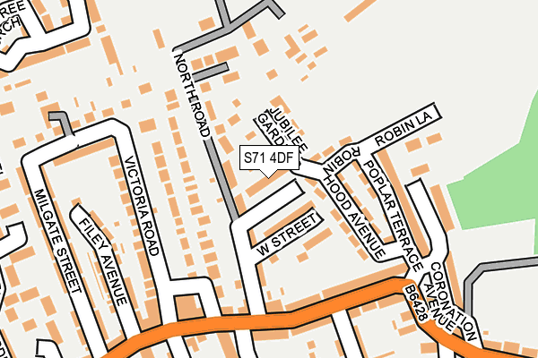 S71 4DF map - OS OpenMap – Local (Ordnance Survey) S71 4DF map - OS OpenMap – Local (Ordnance Survey)