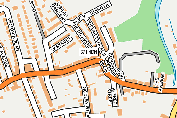 S71 4DN map - OS OpenMap – Local (Ordnance Survey) S71 4DN map - OS OpenMap – Local (Ordnance Survey)
