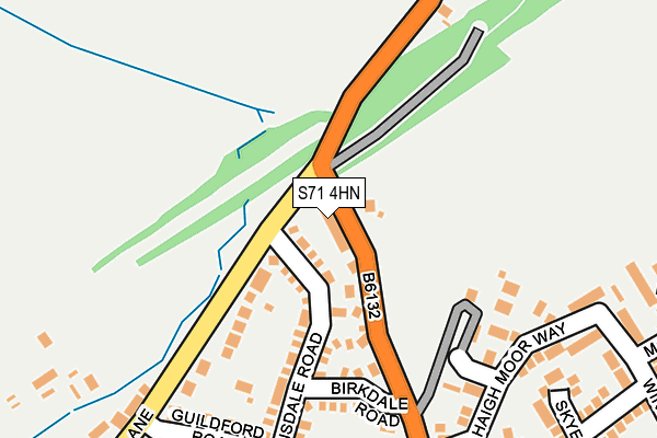 S71 4HN map - OS OpenMap – Local (Ordnance Survey) S71 4HN map - OS OpenMap – Local (Ordnance Survey)