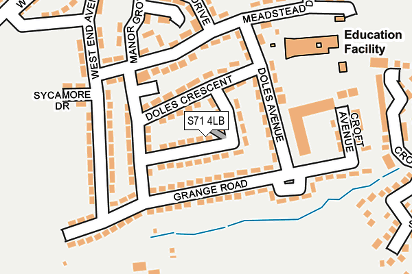 S71 4LB map - OS OpenMap – Local (Ordnance Survey) S71 4LB map - OS OpenMap – Local (Ordnance Survey)