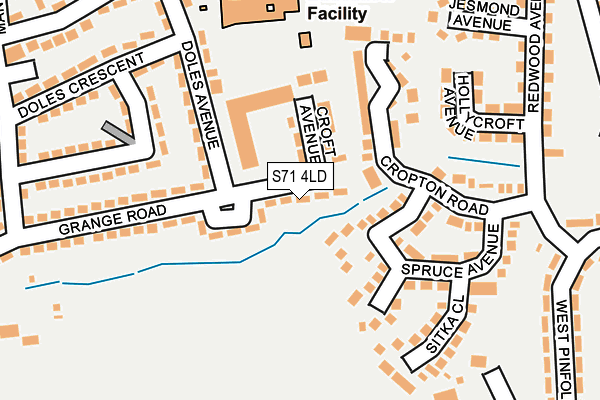 S71 4LD map - OS OpenMap – Local (Ordnance Survey) S71 4LD map - OS OpenMap – Local (Ordnance Survey)