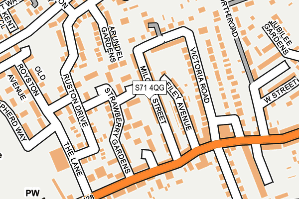 S71 4QG map - OS OpenMap – Local (Ordnance Survey) S71 4QG map - OS OpenMap – Local (Ordnance Survey)