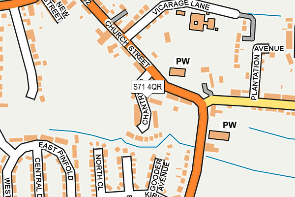 S71 4QR map - OS OpenMap – Local (Ordnance Survey) S71 4QR map - OS OpenMap – Local (Ordnance Survey)