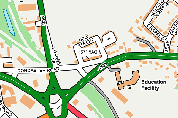 S71 5AQ map - OS OpenMap – Local (Ordnance Survey) S71 5AQ map - OS OpenMap – Local (Ordnance Survey)