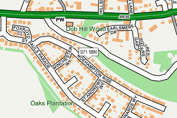 S71 5BN maps, stats, and open data