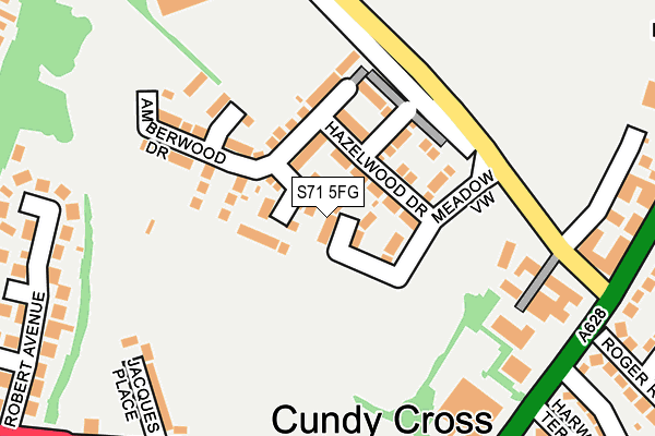 S71 5FG map - OS OpenMap – Local (Ordnance Survey) S71 5FG map - OS OpenMap – Local (Ordnance Survey)