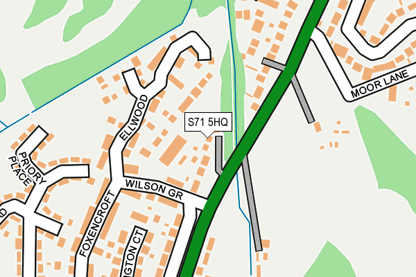S71 5HQ map - OS OpenMap – Local (Ordnance Survey) S71 5HQ map - OS OpenMap – Local (Ordnance Survey)